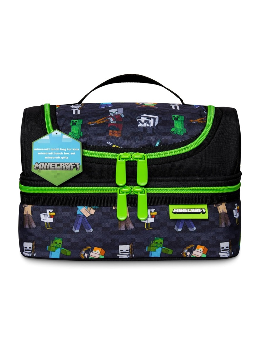 Minecraft Creeper Insulated Lunch Bag Lunchbox